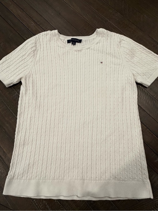 Tommy Hilfiger Sweaters - Tommy Hilfiger Women’s Cable Knit Short Sleeve Sweater XL